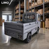 Truk Kargo Mini Listrik Bertenaga Dengan Bak Terbuka Besar Kendaraan Mobilitas Kargo LIMO Pikap Kargo Listrik Langsung Dari Pabrik