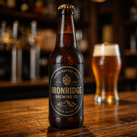 Autocollant en vinyle découpé sur mesure, n'importe quel logo, design professionnel Yingao, autocollants imperméables pour bouteille de bière artisanale, bocal en verre, boîte isotherme