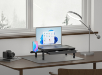 Nouveau support de moniteur avec tiroir réglable en hauteur pour ordinateur, ordinateur portable