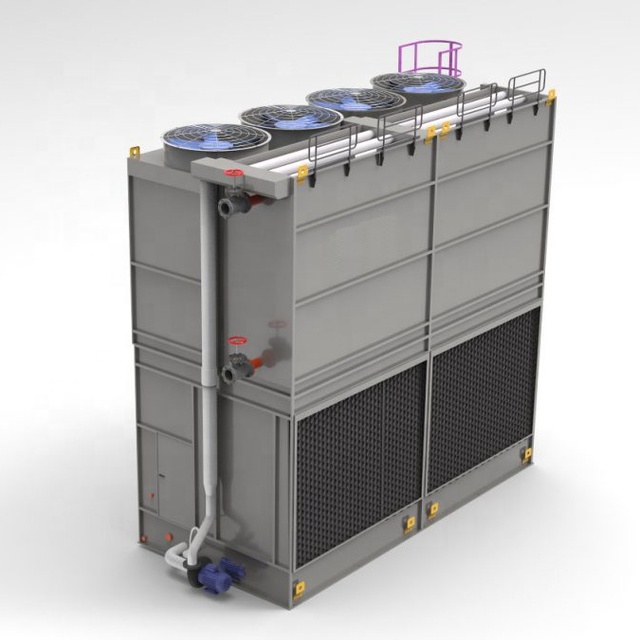 UFEC R717 NH3 Ammonia Refrigeration Industrial Counter Flow Evaporative Condenser with Pump High Productivity