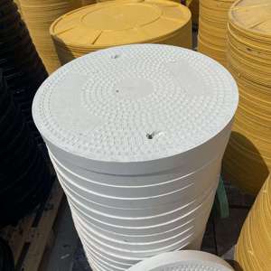 Disesuaikan 70cm anti-selip FRP penutup Manhole serat kaca komposit Resin penutup drainase merek dagang produk serat kaca - Product Image 1