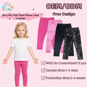 <span class=keywords><strong>Leggings</strong></span> per Bambini in <span class=keywords><strong>Pile</strong></span> Rosa Intenso, Vita Elastica, Lunghezza alla Caviglia, Morbidi e Caldi, Pantaloni Casual Invernali per Bambine - Product Image 1