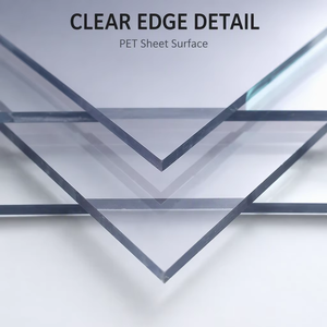 Feuille de PET transparente de 3 mm à 5 mm d'épaisseur, certifiée CE, brillante, gaufrée, diffuseur de lumière, anti-buée, remplacement de verre, découpe - Product Image 4