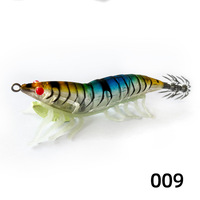 Leurre de pêche en bois lumineux avec perle grésillante et pattes souples