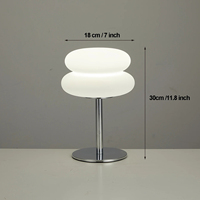 Lampe de table LED en forme de champignon avec prise USB pour chambre à coucher, salon et salle à manger, éclairage d'ambiance
