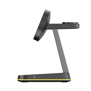 <span class=keywords><strong>3</strong></span> In 1 Smart Watch Oortelefoon Snelle Universele Opvouwbare Magnetische Telefoon Stand Draadloze Oplader Met Licht 5V/2a Ingang - Product Image 6