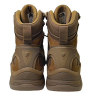 Chaussures tactiques imperméables pour hommes, bottes mi-hautes pour l'extérieur avec tissu Cordura, semelle intermédiaire en EVA et semelle en caoutchouc antidérapante