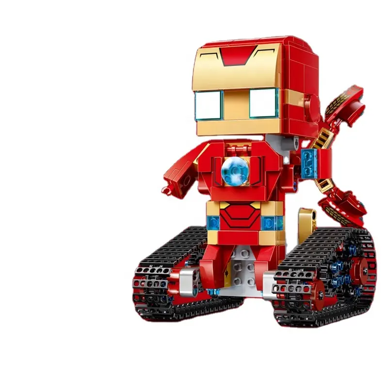 Mould King 13038 RC APP version Square Head hero Building Blocks toy movie superhero Boy favorite toy set