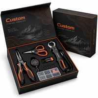Boîte cadeau personnalisée pour outils de pêche, emballage rigide en papier de luxe avec insert en EVA pour pinces, ciseaux, pince à poisson et outils de pêcheur