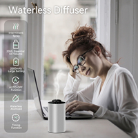 Diffuseur d'arômes portable pour voiture, diffuseur d'huiles essentielles pures, diffuseur d'arômes sans eau, sans fil, en métal