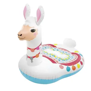 Alpaca nước vui vẻ PVC Inflatable động vật Ride-on hồ bơi Float Rider đồ chơi cho bơi lội chơi