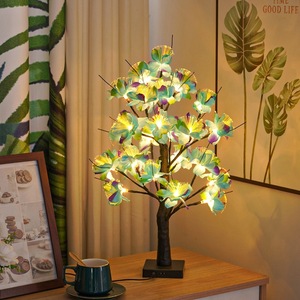 โคมไฟตั้งโต๊ะรูปต้นไม้ดอกมะลิและกุหลาบ LED สีสันสดใสสำหรับตกแต่งเทศกาลวันหยุด งานแต่งงาน ของขวัญคริสต์มาส ตกแต่งห้องพักโรงแรม ไฟกลางคืน - Product Image 6