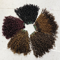 Faisceau non traité Pixie Curl double dessiné 100% cheveux humains vietnamiens vierges trame de cheveux humains extension vendeur de cheveux bruts