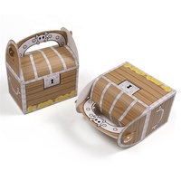 Fabricant recyclable Boîte de rangement pour pièces de monnaie Pirates Boîte cadeau au trésor Boîtes d'emballage en papier portables