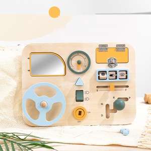 Juguetes Educativos Más Vendidos, Volante Multifuncional de Madera, Tablero de Actividades, Habilidades Motoras Finas, Juguetes Sensoriales Montessori - Product Image 2