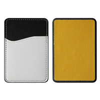 Porte-cartes de téléphone vierge en cuir PU pour sublimation, auto-adhésif, personnalisable, pour vente en gros et DIY
