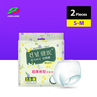 Culotte d'époque étanche double couche en coton doux jetable pour femmes filles adolescentes avec coussinets culotte menstruelle étanche pour femmes