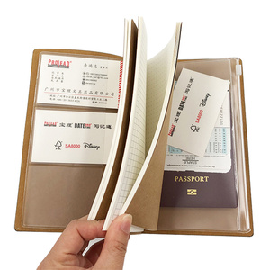 Custom Logo <strong>Leather</strong> <strong>Refillable</strong> <strong>Leather</strong> Journal Travelers <strong>Notebook</strong> With Lined Pages and Pockets - Product Image 4