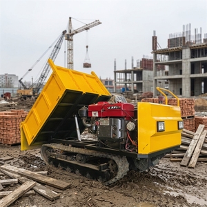 Camión Volquete de Orugas de Goma de 2 Toneladas Más Vendido con Descarga Hidráulica para Uso Agrícola, en Granjas y en Construcción - Product Image 2