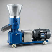 Nueva Máquina de Pellets Agrícolas de Alta Resistencia con Motor de Cobre Puro, Salida Antiderrames, Tamaño de Pellets Personalizable, Procesamiento de Alimentos para Granjas