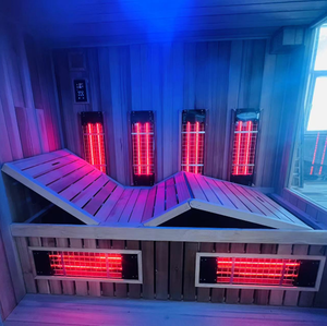 Sala de sauna infrarroja para 4-6 personas de espectro completo multifuncional para interiores de lujo con sal <span class=keywords><strong>del</strong></span> <span class=keywords><strong>Himalaya</strong></span> - Product Image 3