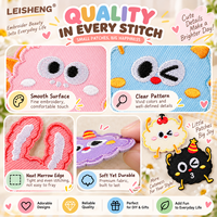 Patchs brodés autocollants mignons de dessins animés, à peler et coller, badges appliqués pour sacs, carnets, coques de téléphone, décoration DIY
