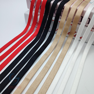 Venta al por mayor antideslizante terciopelo brillante cinturón elástico 1mm de espesor para damas sujetador y hombro ropa interior banda de costura diseño antideslizante - Product Image 3