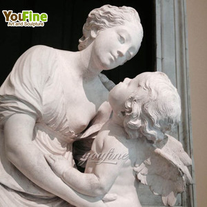 Estatuas <span class=keywords><strong>de</strong></span> piedra blanca famosas <span class=keywords><strong>de</strong></span> tamaño real personalizadas <span class=keywords><strong>para</strong></span> exteriores, escultura <span class=keywords><strong>de</strong></span> mármol <span class=keywords><strong>para</strong></span> mujer y niño - Product Image 6