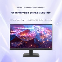 Écran d'ordinateur Lenovo, moniteur LCD pour la maison, protection des yeux, bureau, 1080p, faible lumière bleue, nouveau L27-4e, 27 pouces, gradation DC