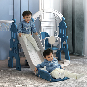 Plástico preescolar 3 en 1 Slide Play Home Children Play Set Baby Big Fun Toy Slide And Swing Indoor Kids - Product Image 5