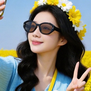 Lunettes de soleil rétro œil de chat pour femmes, monture complète, polarisées, protection UV400, style adulte - Product Image 2