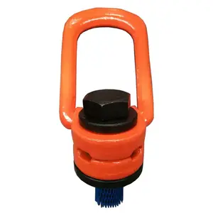 double articulated weld-on swivel hoist ring and m16 eye bolt rotating lifting point