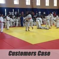 Tapis de judo personnalisé BST SPORTS, tapis de lutte, tapis d'Aikido, puzzle 4cm 5cm, BJJ Jiu Jitsu, grappling, vinyle + éponge rebondissante / mousse PE + caoutchouc