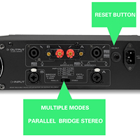 Amplificateur de puissance audio professionnel CS6000 Sound Standard 2 canaux 1000 Watts pour scène