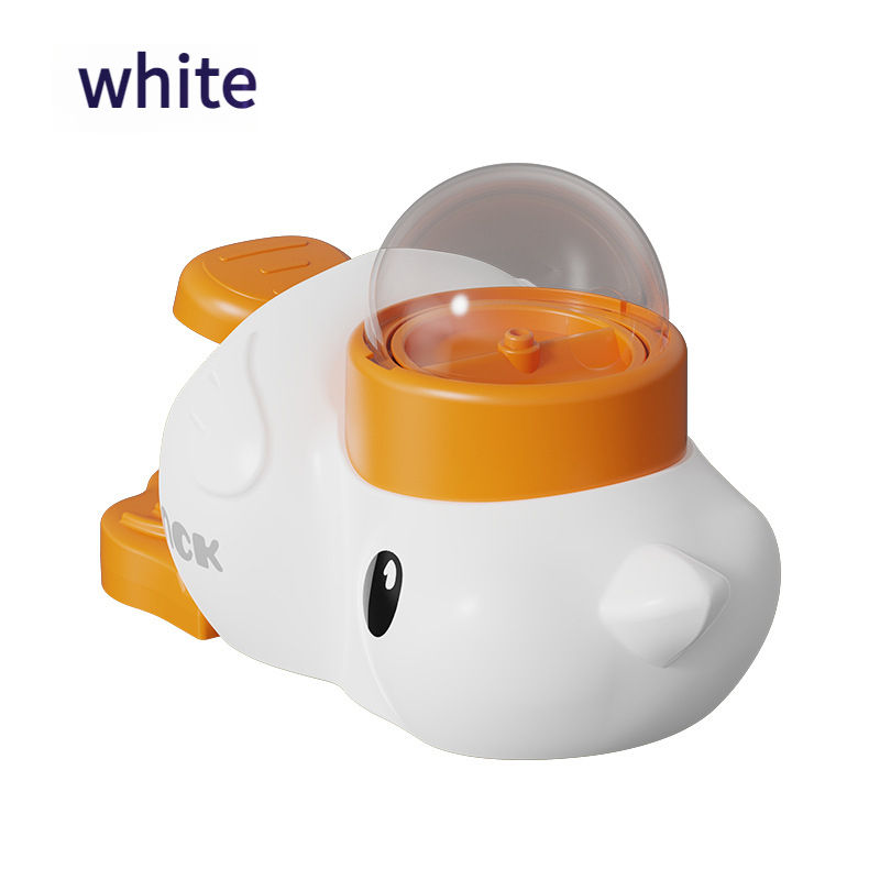 Yellow Duck Interactive Eco-Friendly Pet Feeding Toy - Automatic Cat and Dog Soothing Food Leakage D