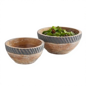 Acacia Lightweight Vintage Design Serving <b>Bowls</b> Set 4 Pcs Eco Friendly Dishwasher Safe Party Home Use - Product Image 4
