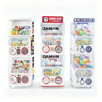Machine à capsules de jouets en métal, 3 niveaux, 6 unités, automatique, à jetons, pour parc d'attractions et salle d'arcade