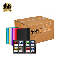 Classeur de cartes en PP en gros avec logo personnalisé et sangle élastique, album de cartes à collectionner transparent à 4 ou 9 pochettes pour marques TCG