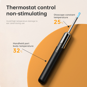 OEM/ODM WIFI Connect Eliminación de limpieza de cerumen con cámara Aplicación digital Visual Ear Scoop Earpick 8MP 3,5mm 3-Axis Otoscopio inalámbrico - Product Image 4