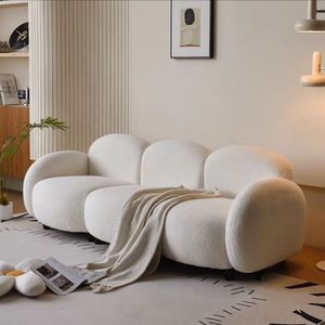 โซฟาโค้งดีไซน์ทันสมัยแบบสองที่นั่ง หุ้มเบาะ สำหรับห้องนั่งเล่น - Product Image 3
