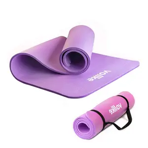 Yüksek kaliteli çevre dostu NBR kaymaz katlanabilir NBR Yoga matı ekstra kalın egzersiz Yoga minderi 8mm 10mm 15mm 20mm Yoga Mat