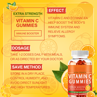 Compléments alimentaires en gommes multivitaminées à la vitamine C, à la zinc et à l'échinacée, marque privée, pour adultes, stimulant immunitaire, anti-âge pour la peau, qualité alimentaire