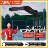 Iluminación LED Antideslumbrante de 300W para Canchas de Pickleball, Lente Polarizada Impermeable, Luz Deportiva para Canchas de Tenis Interiores