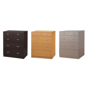 Coffre chaud de 5-tiroir de couleur de noix de vente pour le stockage-Commode de chambre à coucher, Organisateur, Design moderne, Fabricant - Product Image 2