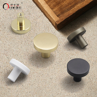 Oukkali gagang furnitur mewah & gagang kabinet aluminium dapur grosir dari Cina seng laci lemari kenop pintu