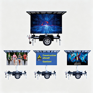 Écran LED mobile pour véhicule, panneau d'affichage vidéo sur remorque, écran extérieur P4 P5 de 2,24 x 1,28 m, recharge solaire - Product Image 4