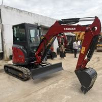 Excavator Mini Yanmar ViO35-6B Bekas Tahun 2022 Model 3420kg Kabin Tertutup Zero Tail Swing Bucket Hammer Teeth Gearbox Pump
