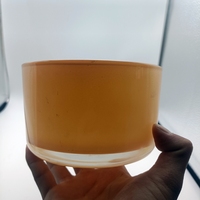 Bocaux à bougies en verre de 24 oz aux couleurs personnalisées avec couvercles en aluminium et étiquettes estampées or sérigraphiées pour la décoration intérieure DIY