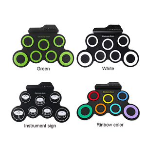 Nhỏ Silicone Bộ Gõ Đầy Đủ Trẻ Em Trống Bộ Đồ Chơi Xách Tay Điện Tử Trống Bộ - Product Image 6