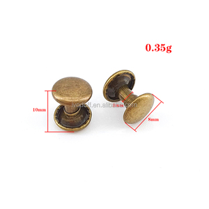 Approvisionnement d'usine Rivets de haute qualité Double extrémité <span class=keywords><strong>Couture</strong></span> métal acier rond Double tête capuchon <span class=keywords><strong>Rivet</strong></span> en cuir - Product Image 4